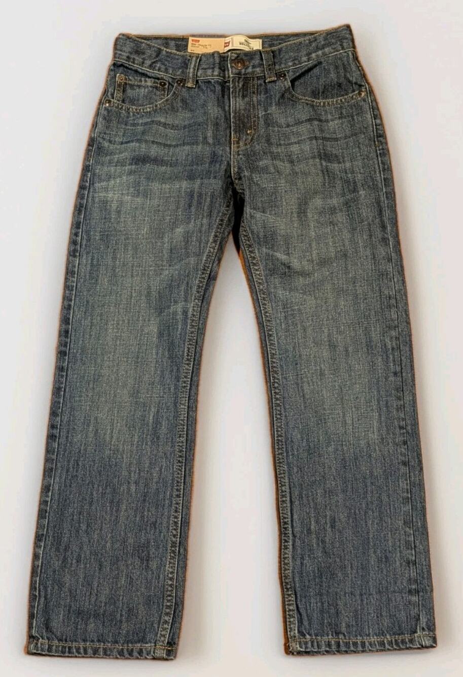 Levi’s 505 Regular Fit Jeans Kids Boys 10 Reg 25x25 Adjustable Waist NWT